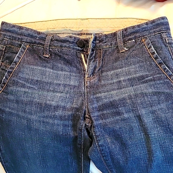 1969 GAP Jean's Limited Edition Dark Wash Boot Cut Jeans Size 6R lightly distres - Picture 3 of 10